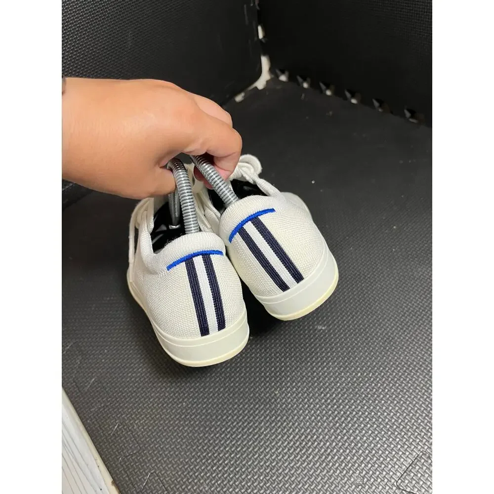 Rothy’s The Lace Up Sneaker‎ Women's Size 9 White Knit Contoured Footbed Shoes